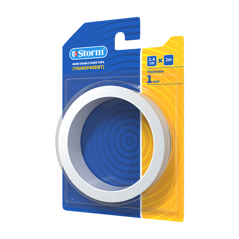 Nano double sided transparent tape