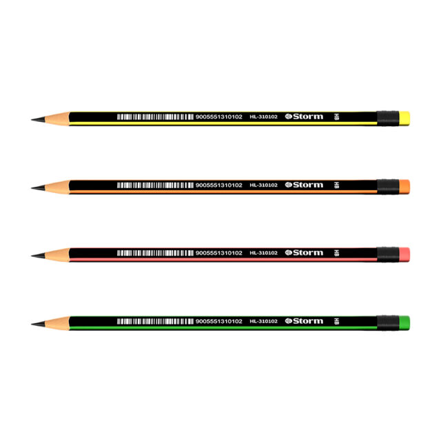 Mtallic Coating Triangular Black Pencil